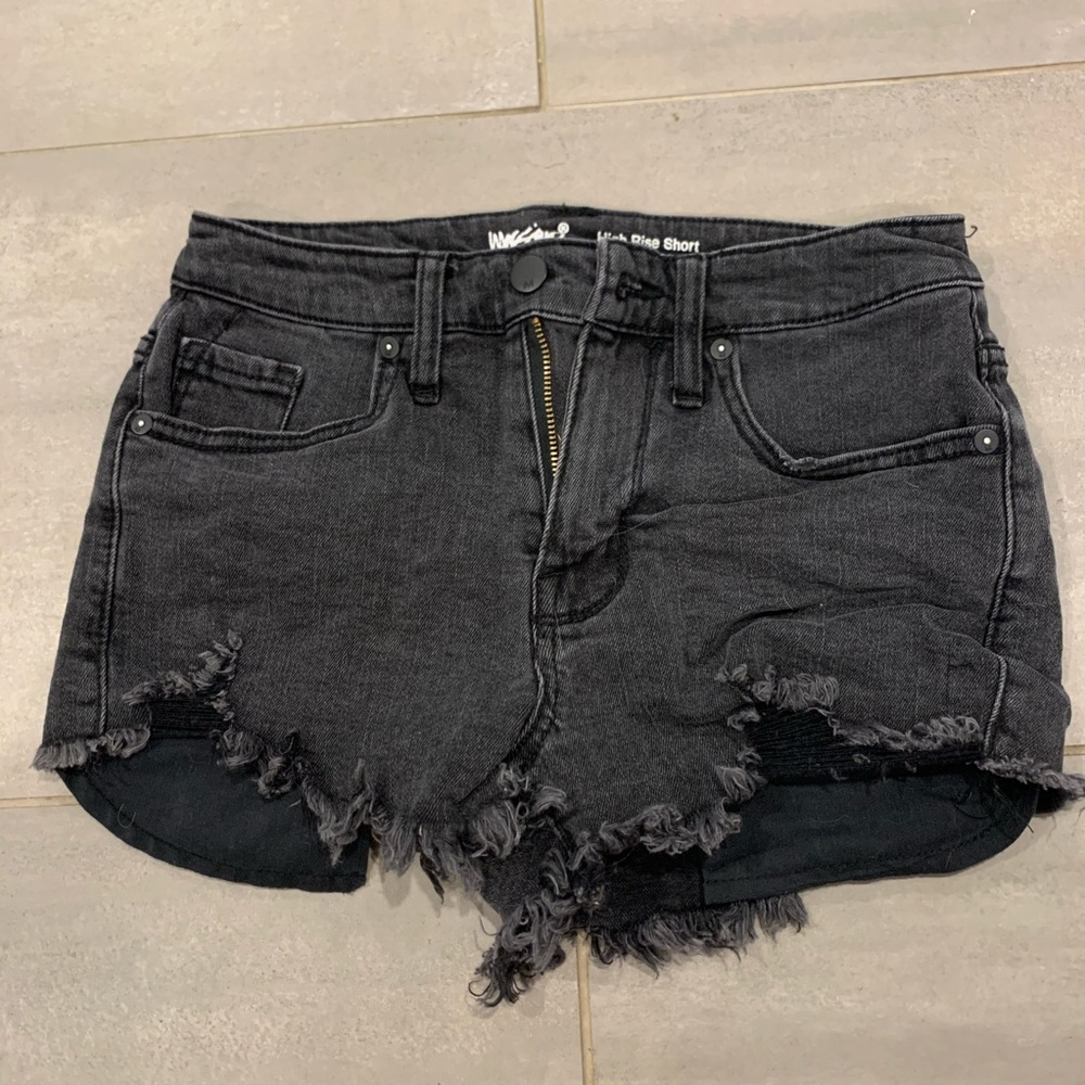 Mossimo Black Denim High Rise Shorts